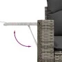 Garden sofa set with cushions 5 pieces gray synthetic rattan by , Modular outdoor sofas - Ref: Foro24-3224534, Price: 285,38 ...