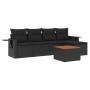 6-piece garden sofa set and black synthetic rattan cushions by , Modular outdoor sofas - Ref: Foro24-3224536, Price: 341,07 €...