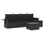 6-piece garden sofa set and black synthetic rattan cushions by , Modular outdoor sofas - Ref: Foro24-3224536, Price: 353,17 €...
