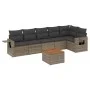 7-piece garden sofa set with gray PE rattan cushions by , Modular outdoor sofas - Ref: Foro24-3224576, Price: 415,96 €, Disco...