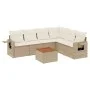 7-piece garden sofa set and beige synthetic rattan cushions by , Modular outdoor sofas - Ref: Foro24-3224581, Price: 472,59 €...