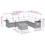 7-piece garden sofa set and beige synthetic rattan cushions by , Modular outdoor sofas - Ref: Foro24-3224581, Price: 472,59 €...