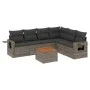 7-piece garden sofa set with gray PE rattan cushions by , Modular outdoor sofas - Ref: Foro24-3224583, Price: 415,96 €, Disco...