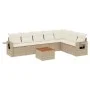 Gartensofa-Set mit beigen Kissen 8 Stück PE-Rattan von , Modulare Sofas für den Außenbereich - Ref: Foro24-3224595, Preis: 55...