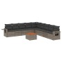 Set de sofás de jardín 10 pzas con cojines ratán sintético gris by , Modular outdoor sofas - Ref: Foro24-3224611, Price: 577,...