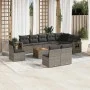 11-piece garden sofa set and gray synthetic rattan cushions by , Modular outdoor sofas - Ref: Foro24-3224618, Price: 618,23 €...