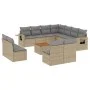 12-piece garden sofa set and brown synthetic rattan cushions by , Modular outdoor sofas - Ref: Foro24-3224624, Price: 709,44 ...