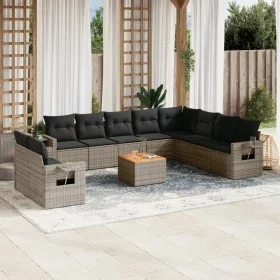 11-piece garden sofa set and gray synthetic rattan cushions by , Modular outdoor sofas - Ref: Foro24-3224639, Price: 661,71 €...