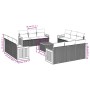 Garden sofa set with cushions 13 pieces gray synthetic rattan by , Garden sets - Ref: Foro24-3227523, Price: 882,66 €, Discou...