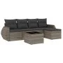 6-teiliges Gartenmöbel-Set und graue synthetische Rattankissen von , Gartensets - Ref: Foro24-3221299, Preis: 369,66 €, Rabat...