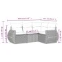 Garden sofa set with cushions 4 pieces beige synthetic rattan by , Garden sets - Ref: Foro24-3221308, Price: 307,99 €, Discou...