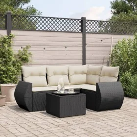 5-piece garden furniture set and black synthetic rattan cushions by , Garden sets - Ref: Foro24-3221315, Price: 345,84 €, Dis...