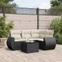 Set de muebles de jardín 5 pzas y cojines ratán sintético negro de , Conjuntos de jardín - Ref: Foro24-3221315, Precio: 344,8...