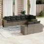 8-piece garden sofa set and gray synthetic rattan cushions by , Garden sets - Ref: Foro24-3222819, Price: 574,01 €, Discount: %