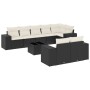 8-piece garden sofa set and black synthetic rattan cushions by , Garden sets - Ref: Foro24-3222825, Price: 545,32 €, Discount: %