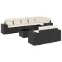 8-piece garden sofa set and black synthetic rattan cushions by , Garden sets - Ref: Foro24-3222825, Price: 605,77 €, Discount: %