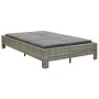 Liege für 2 Personen mit grauem synthetischem Rattankissen von vidaXL, Betten im Freien - Ref: Foro24-46240, Preis: 289,84 €,...