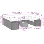10-piece garden sofa set with gray synthetic rattan cushions by , Garden sets - Ref: Foro24-3223009, Price: 602,48 €, Discoun...