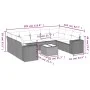 10-teilige Gartensofagarnitur mit grauen synthetischen Rattankissen von , Gartensets - Ref: Foro24-3223009, Preis: 612,84 €, ...