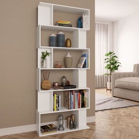Regal/Trennwand aus weißem Sperrholz, 80 x 24 x 192 cm von vidaXL, Bücherregale und Regale - Ref: Foro24-800090, Preis: 81,36...