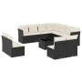 Gartensofa-Set 12-teilig mit schwarzen synthetischen Rattankissen von , Gartensets - Ref: Foro24-3217826, Preis: 659,97 €, Ra...