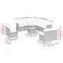 Gartensofa-Set 12-teilig mit schwarzen synthetischen Rattankissen von , Gartensets - Ref: Foro24-3217826, Preis: 659,97 €, Ra...