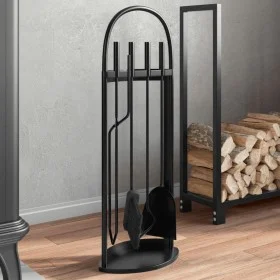 Kaminbesteckset 5-teilig Stahl 23x15x66 cm von , Kaminbesteck - Ref: Foro24-156379, Preis: 65,22 €, Rabatt: %