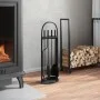 Fireplace tool set 5 pieces steel 23x15x66 cm by , fireplace tools - Ref: Foro24-156379, Price: 65,12 €, Discount: %