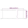 Toldo vertical terracota tela oxford 180x1200 cm