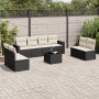 8-piece garden sofa set and black synthetic rattan cushions by , Garden sets - Ref: Foro24-3218846, Price: 472,03 €, Discount: %