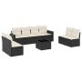 8-piece garden sofa set and black synthetic rattan cushions by , Garden sets - Ref: Foro24-3218846, Price: 472,03 €, Discount: %