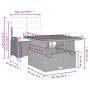 2-teilige Garten-Essgruppe mit beigen Kissen aus synthetischem Rattan von , Gartensets - Ref: Foro24-3277487, Preis: 333,97 €...