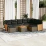 Set de sofás de jardín 10 pzas con cojines ratán sintético gris de , Conjuntos de jardín - Ref: Foro24-3228230, Precio: 567,3...