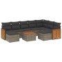 10-piece garden sofa set with gray synthetic rattan cushions by , Garden sets - Ref: Foro24-3228230, Price: 557,00 €, Discoun...