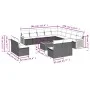 14-teilige Gartensofagarnitur mit grauen synthetischen Rattankissen von , Gartensets - Ref: Foro24-3228174, Preis: 832,58 €, ...