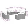 11-teiliges Gartensofa-Set und schwarze synthetische Rattankissen von , Gartensets - Ref: Foro24-3228176, Preis: 761,02 €, Ra...