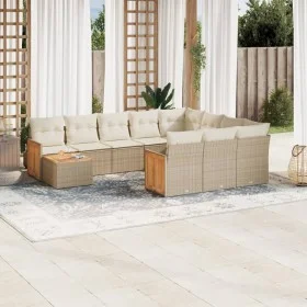 11-piece garden sofa set with beige synthetic rattan cushions by , Garden sets - Ref: Foro24-3228046, Price: 705,51 €, Discou...