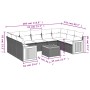 Gartensofa-Set mit beigen Kissen, 10-teilig, synthetisches Rattan von , Gartensets - Ref: Foro24-3227963, Preis: 574,88 €, Ra...
