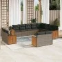 12-piece garden sofa set with gray synthetic rattan cushions by , Garden sets - Ref: Foro24-3228195, Price: 857,02 €, Discoun...