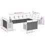 12-piece garden sofa set with gray synthetic rattan cushions by , Garden sets - Ref: Foro24-3228195, Price: 829,00 €, Discoun...