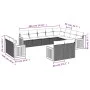 12-piece garden sofa set with gray synthetic rattan cushions by , Garden sets - Ref: Foro24-3228195, Price: 857,02 €, Discoun...