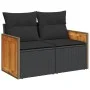 14-teiliges Gartensofa-Set mit schwarzen synthetischen Rattankissen von , Gartensets - Ref: Foro24-3228211, Preis: 935,15 €, ...