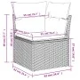 14-teiliges Gartensofa-Set mit schwarzen synthetischen Rattankissen von , Gartensets - Ref: Foro24-3228211, Preis: 935,15 €, ...