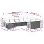 Garden sofa set 10 pieces with black synthetic rattan cushions by , Garden sets - Ref: Foro24-3227994, Price: 614,32 €, Disco...