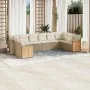 Garden sofa set with beige cushions 10 pieces synthetic rattan by , Garden sets - Ref: Foro24-3228004, Price: 659,32 €, Disco...