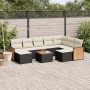 Garden sofa set 10 pieces with black synthetic rattan cushions by , Garden sets - Ref: Foro24-3228226, Price: 509,13 €, Disco...