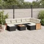 Garden sofa set 10 pieces with black synthetic rattan cushions by , Garden sets - Ref: Foro24-3228226, Price: 536,10 €, Disco...