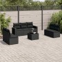 8-piece garden sofa set and black synthetic rattan cushions by , Garden sets - Ref: Foro24-3218825, Price: 473,42 €, Discount: %