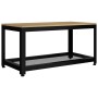 MDF and iron coffee table light brown and black 90x45x45 cm by vidaXL, Coffee table - Ref: Foro24-286081, Price: 79,80 €, Dis...
