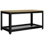 Mesita de centro MDF y hierro marrón claro y negro 90x45x45 cm de vidaXL, Mesas de centro - Ref: Foro24-286081, Precio: 78,90...